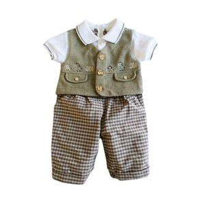 B.T Kids One-Piece Safari Themed Jumpsuit size 3-6 Months